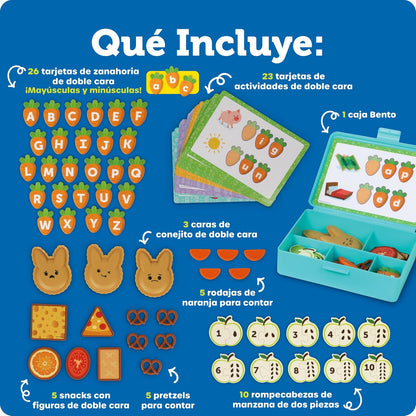 Learning Resources Let's Go Bento! Learning Activity Set, 78 Piezas, Mayores de 3 años, Actividades de Aprendizaje Preescolar, Juguetes Infantiles,Comida De Juguete,Juegos de Cocina de Juguete