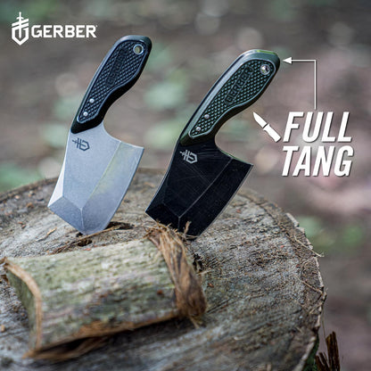 Gerber TRI-Tip Minicuchillo estilo carnicero de hoja fija con funda