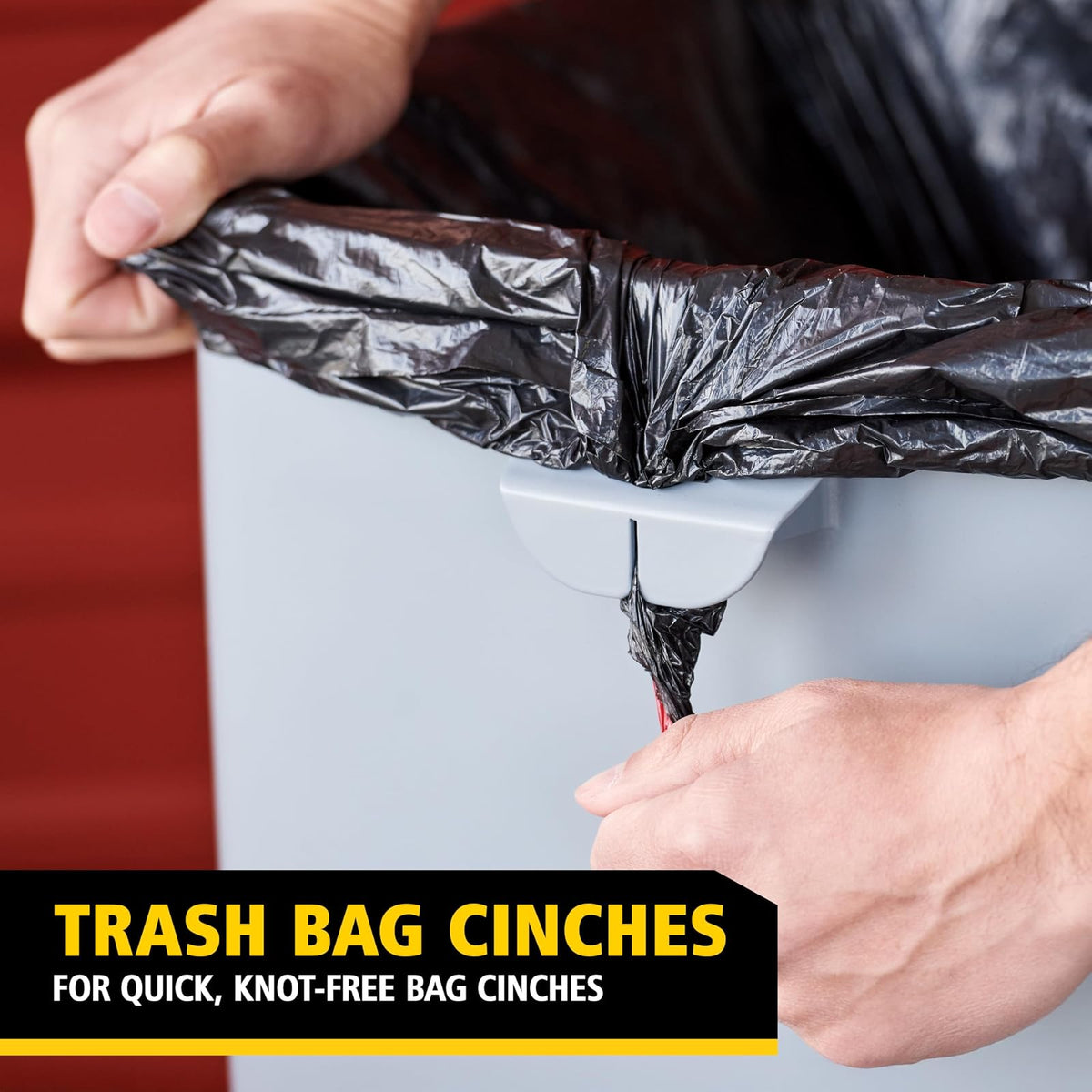 Rubbermaid Commercial Products Untouchable® – Contenedor Cuadrado con Tapa Abatible sin Contacto, Bote con Canales de Ventilación para una Fácil Extracción de Bolsas, Capacidad de 87 L, Gris 2143862