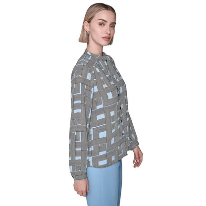Karl Lagerfeld - Blusa de Manga Larga para Mujer