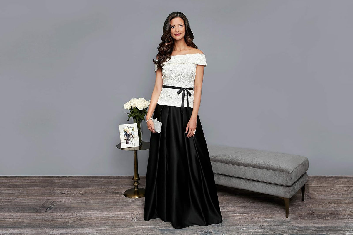 Alex Evenings Falda Larga de Baile Vestido para ocasión Especial Mujer