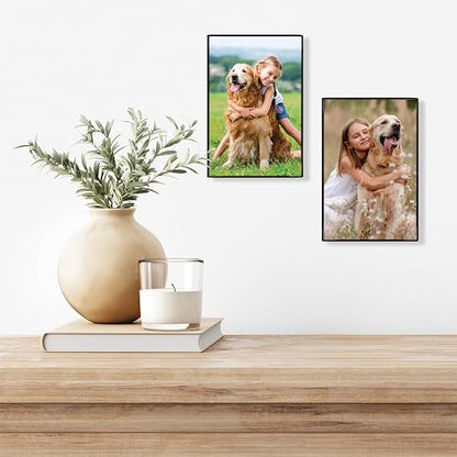 Snap 02P991C Front Loading Narrow Photo Frame for Wall or Tabletop Display, 4" x 6", Set of 12