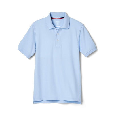 French Toast Playera Polo de Piqué de Manga Corta para Niño - 6-7 - Azul - claro
