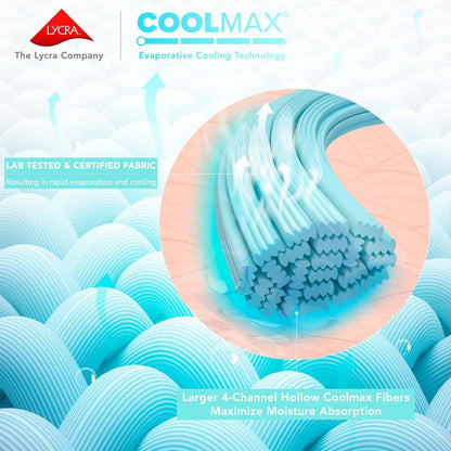 Comfort Spaces Juego de Sábanas Coolmax | King, Aqua, 4 piezas, absorbe humedad, bolsillo profundo 14 pulgadas, resistente a decoloración