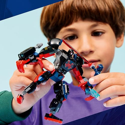 LEGO | Marvel Armadura Robótica de Miles Morales vs. Spider-Man 2099 – Juguete de Construcción de Superhéroes con Minifiguras para Niños y Niñas Mayores de 6 Años – 76337