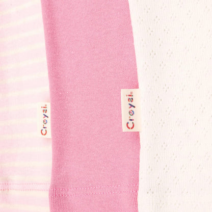 Baby Creysi Paquete de 3 Camisetas Sin Manga para Niña de Algodón con Tejido Calado