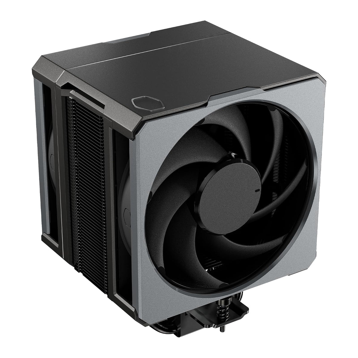 Cooler Master Hyper 612 APEX Enfriador de aire CPU, ventilador dual Mobius 120 PWM, 6 tubos de calor de cobre compuesto superconductor, 159 mm de alto, cubierta superior elegante, AMD Ryzen AM5|AM4