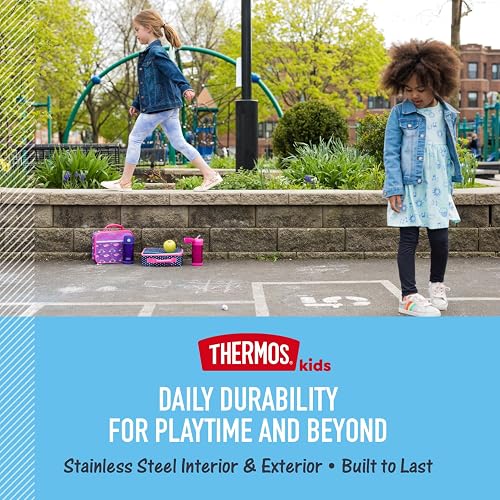 Thermos FUNTAINER - Frasco de acero inoxidable aislado al vacío para niños con cuchara, Minnie preescolar de 10 onzas, F3102MM6