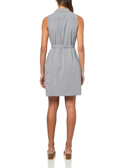 Tommy Hilfiger Paisley Print Sleeveless Belted Shirtdress Vestido informalMujer