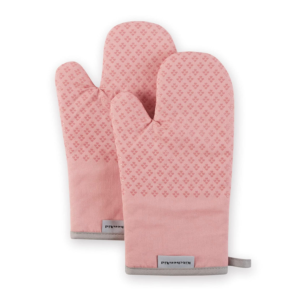 KitchenAid Manoplas de Horno Asteroide, 2 Piezas - 7"x12.5" - Rosa seca