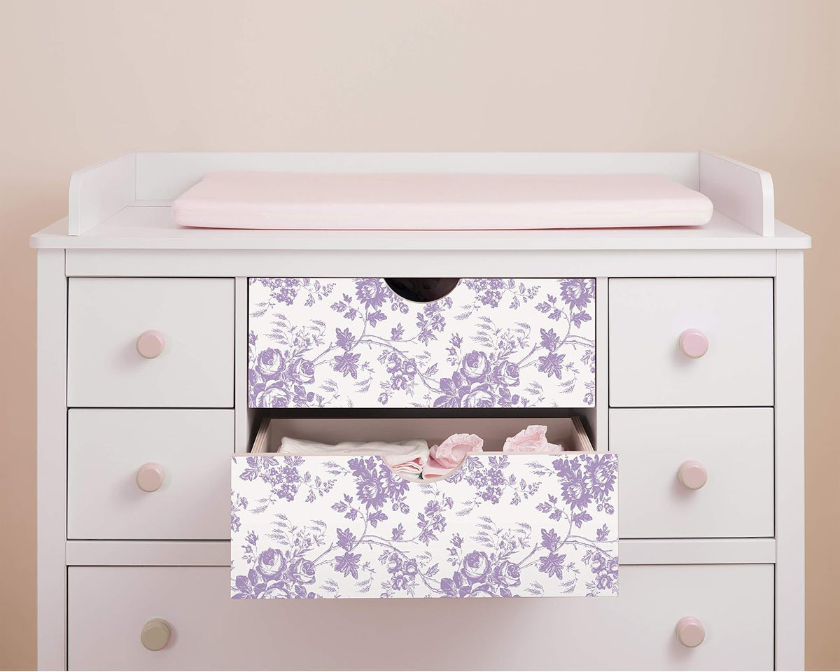 con-Tact Brand Creative Covering, Forro Autoadhesivo para estantería, Forro de Vinilo Multiusos, fácil de Usar y aplicar, 18 x 60 pies, Toile Lavender
