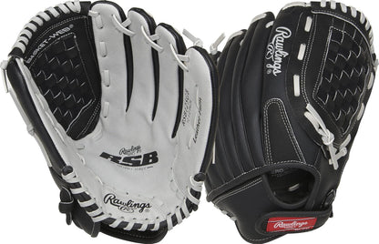 Rawlings RSB Guante de Softbol para Adultos - 12.5" - Negro - Gris