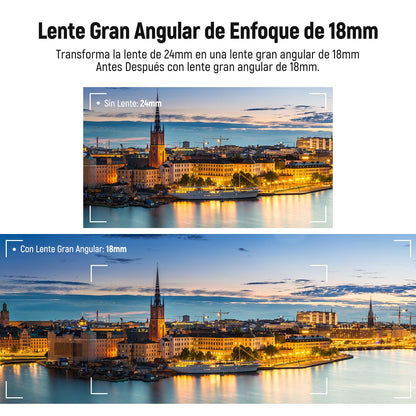 NEEWER Lente Gran Angular para Sony ZV1 Cámara, 2 in 1, Negro Frame | 18mm HD Wide Angle & 10x Macro Additional Lente, con Extension Tube, Bayonet Montura Lente Adaptador, Paño de Limpieza