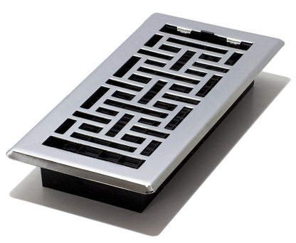 Decor Grates AJH410-C - Registro oriental de suelo, 10 x 25 cm, cromado