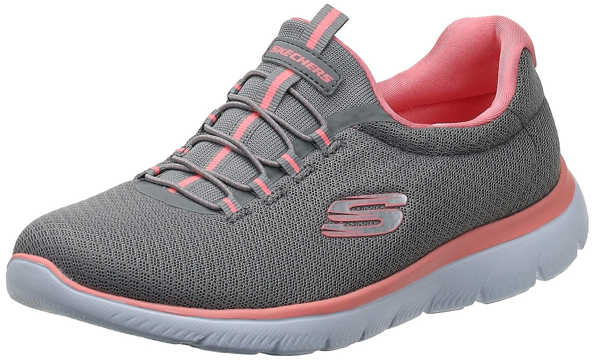 Skechers Summits Tenis para Mujer - 25.0 cm - Gris - rosado