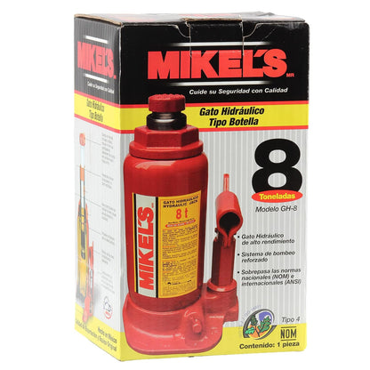 Mikel's GH-8 Gato Hidráulico de Botella con Tornillo de Extensión 8 T