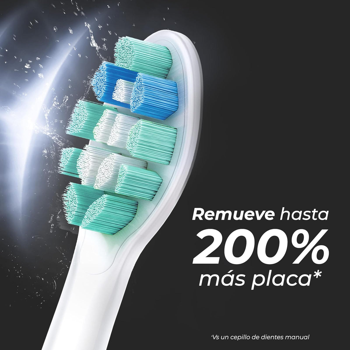 Philips Colgate Cepillo de Dientes Eléctrico SonicPro 10 Recargable | Tecnología sónica, remueve 200% más Placa, batería con larga duración, Ideal para Buena higiene bucal