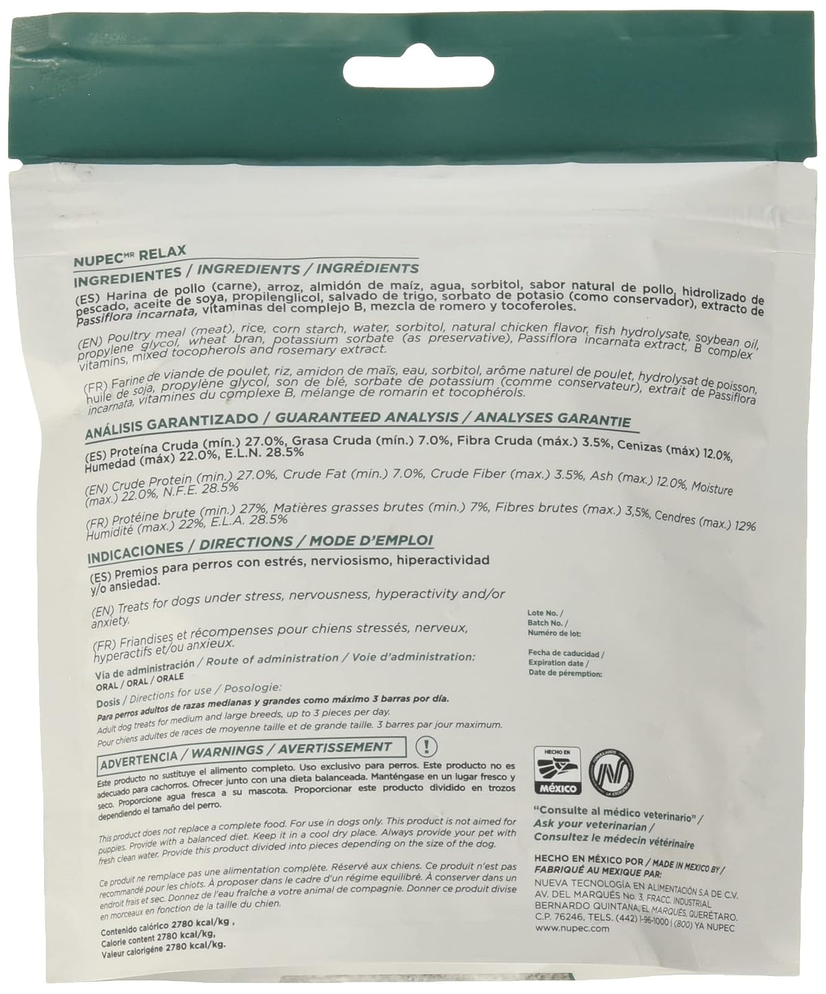 Nupec PENU7138 - AAAAAA Premio para Perros Relax, 180 Gr (El empaque Puede Variar) + Treat Funcional para Perro Training, 0.180 kg, 1 Pack