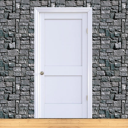Beistle Telón de Fondo de Pared de Piedra, Paquete de 3 – Extragrande 4' x 30' Decoraciones de Pared Medieval de Plástico para Fiestas de Halloween, Eventos Temáticos de Castillo, Casas Embrujadas