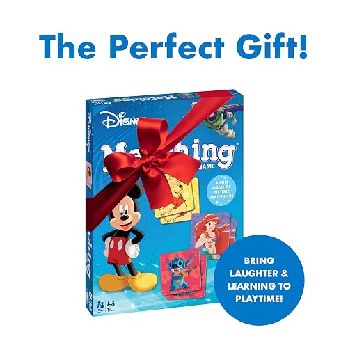 Wonder Forge Disney Juego de Memoria - Divertido Juego de Memoria para niños y niñas a Partir de 3 años - con Personajes clásicos de Disney - Juguetes educativos de Aprendizaje para Preescolar