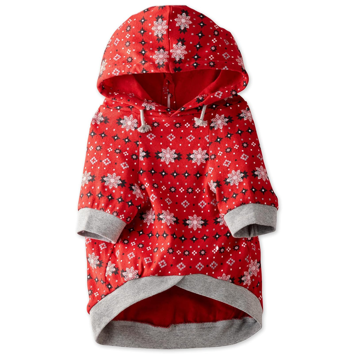 pet passion - Chamarra con Capucha para Perros 100% algodón orgánico para Perros pequeños, medianos y Grandes, Fair Isle, XL