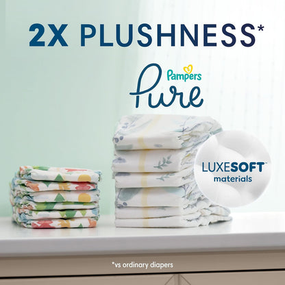 Pañales tamaño 4, 58 unidades – Pampers Pure Protection Pañales desechables para bebé, protección hipoalergénica y sin perfume, paquete super (el embalaje y las impresiones pueden variar)