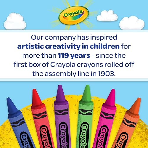 CRAYOLA Palm Grasp Crayones | Imprescindibles en el aula, suministros escolares para maestros para niños, jardín de infantes y primaria, a partir de 1 año