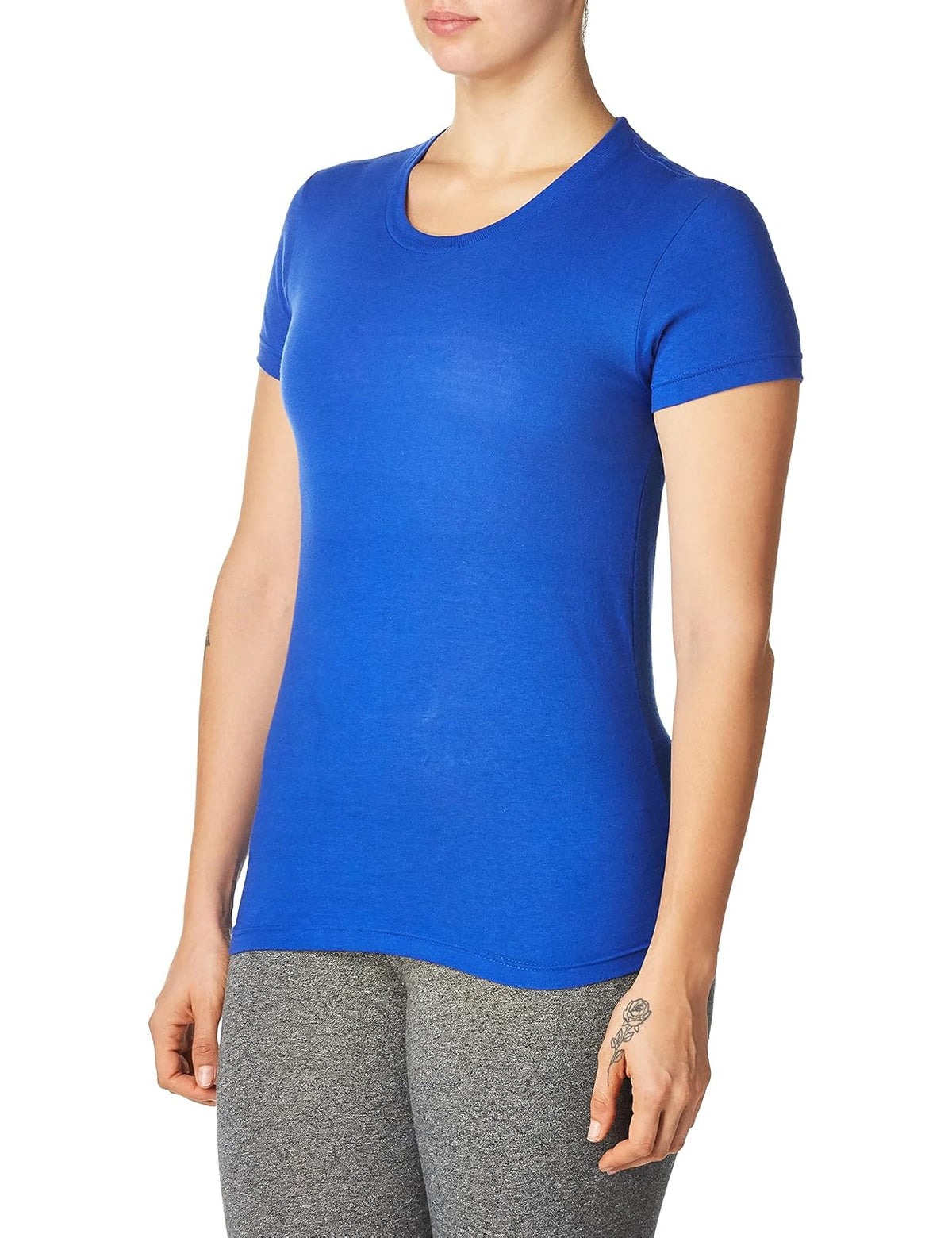 American Apparel Playera de Manga Corta Ajustada. Camiseta para Mujer
