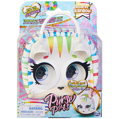 cartera Pets Micros, Roarin' Rainbow Tiger Elegante bolso pequeño con función de rollo de ojos, juguetes para niños para niñas de 5 años en adelante