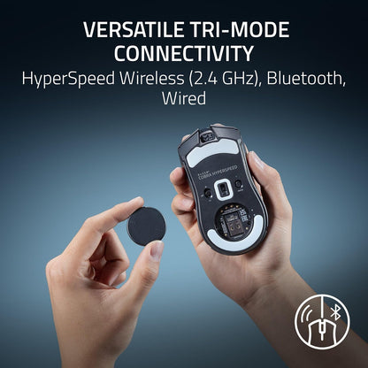 Razer Cobra HyperSpeed Wireless Gaming Mouse: 9 Customizable Controls - RGB Lighting - Optical Scroll Wheel - Optical Switches Gen-4-26K Sensor - 2.4GHz, Bluetooth & USB C - Up to 170 HR Battery