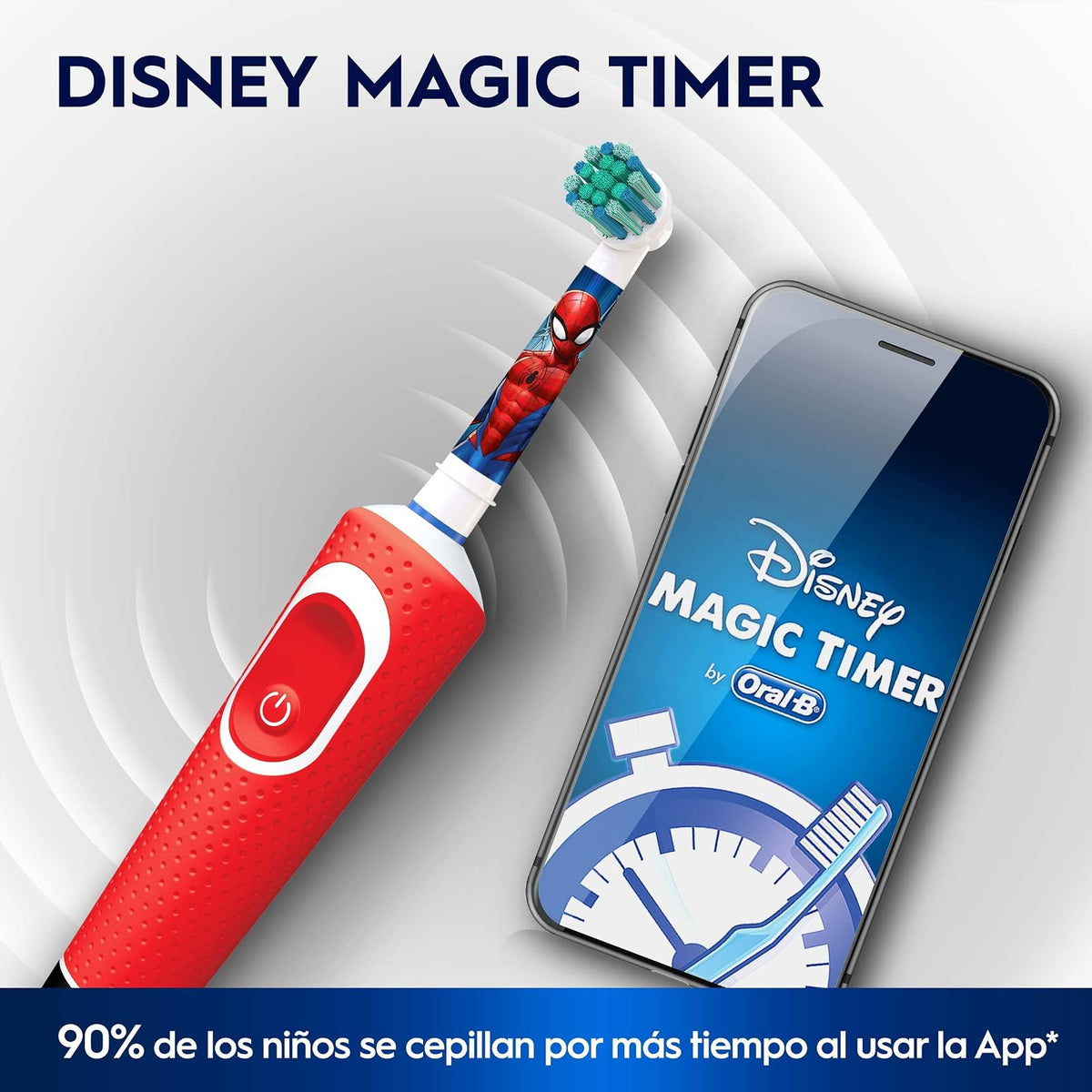 Oral-B Marvel Spider-Man, Cepillo de Dientes Eléctrico Infantil (+3 años), Cabezal Redondo + Oral-B Disney Frozen, Cepillo de Dientes Eléctrico Infantil (+3 años), Cabezal Redondo