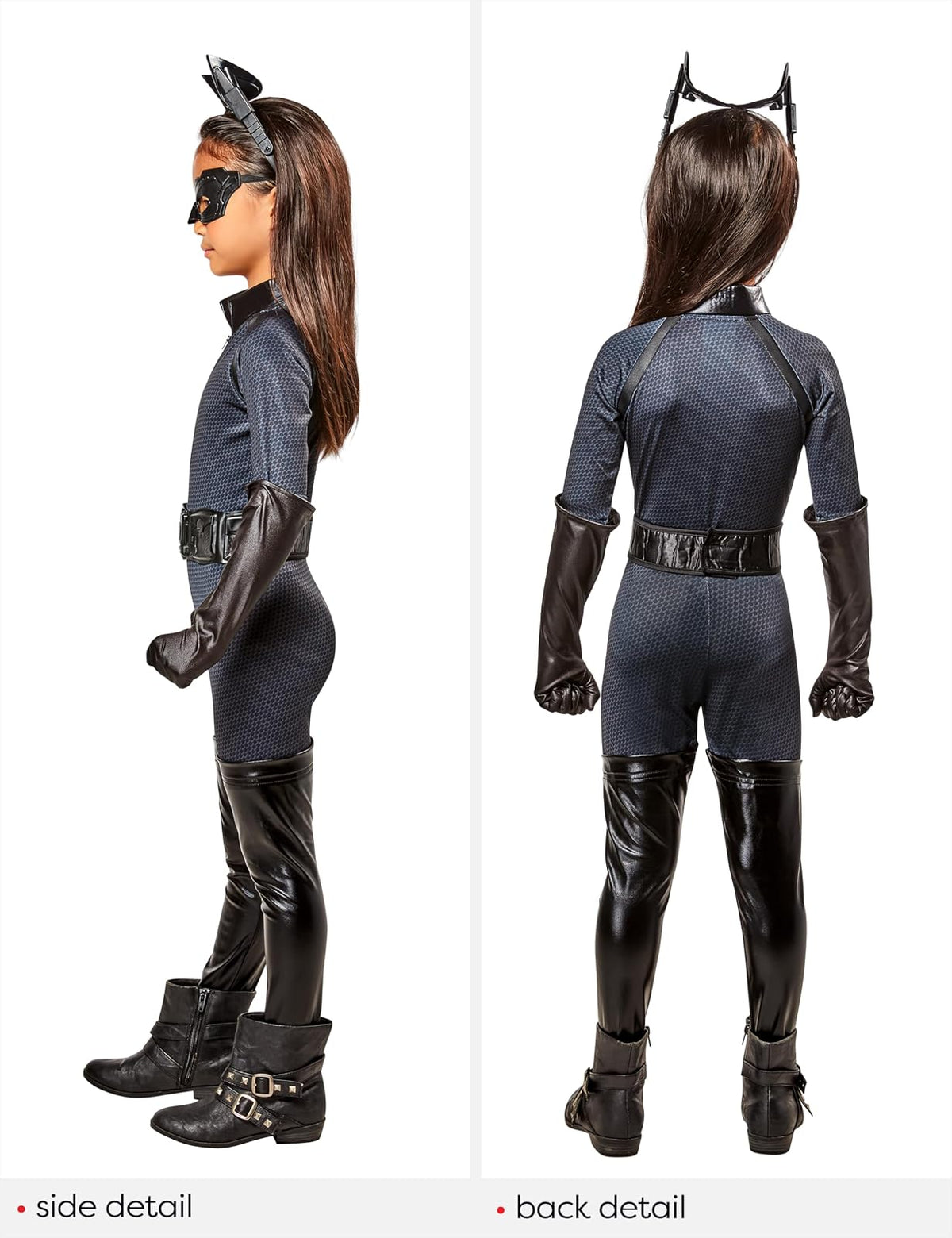 Batman Dark Knight Rises Disfraz de Catwoman de lujo para niños, grande