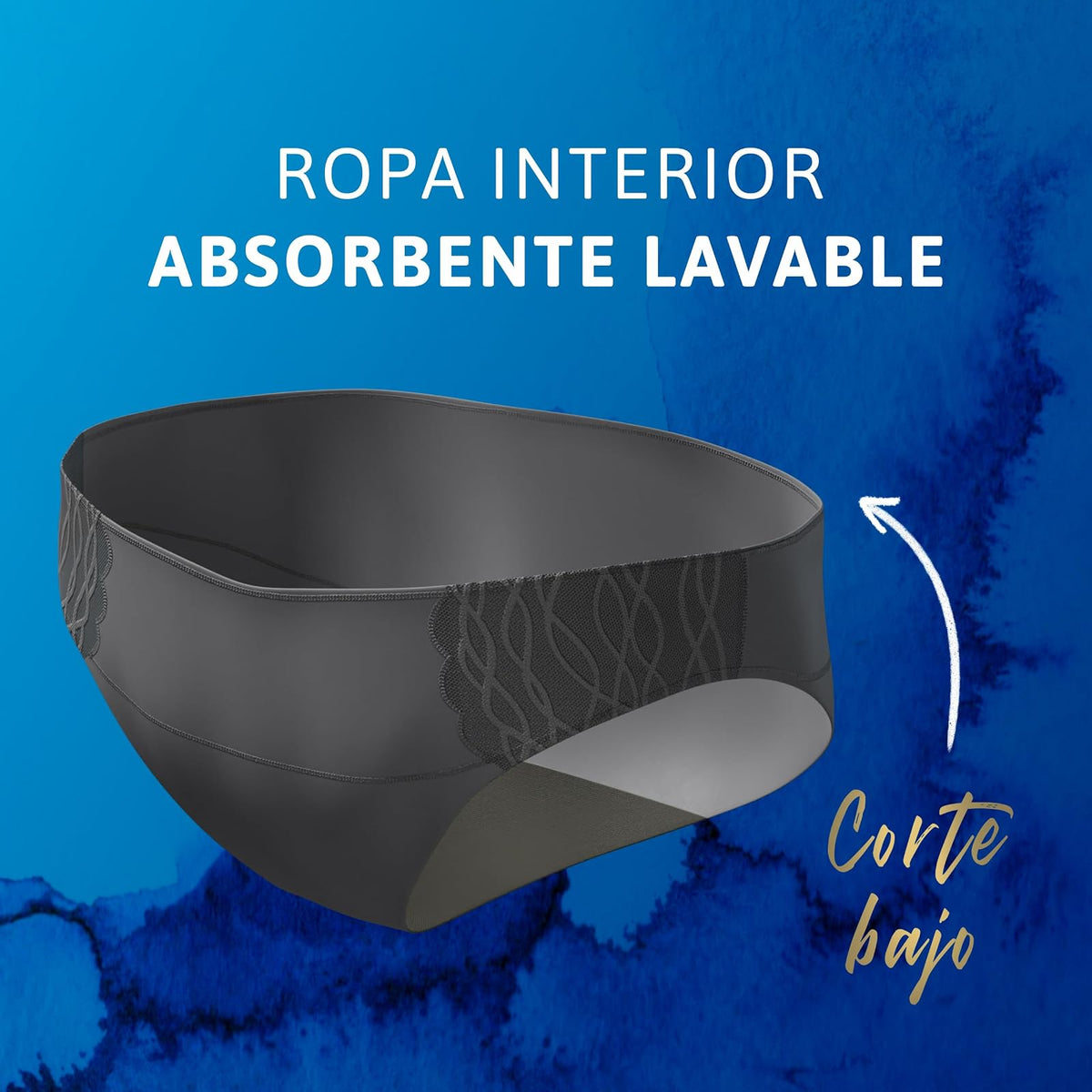 Tena Ropa Interior Lavable Corte Bajo Beige, Talla Chica