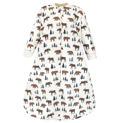 Hudson Baby Saco de Dormir Acolchado de Manga Larga, Unisex - 12-18 meses - Oso, alce