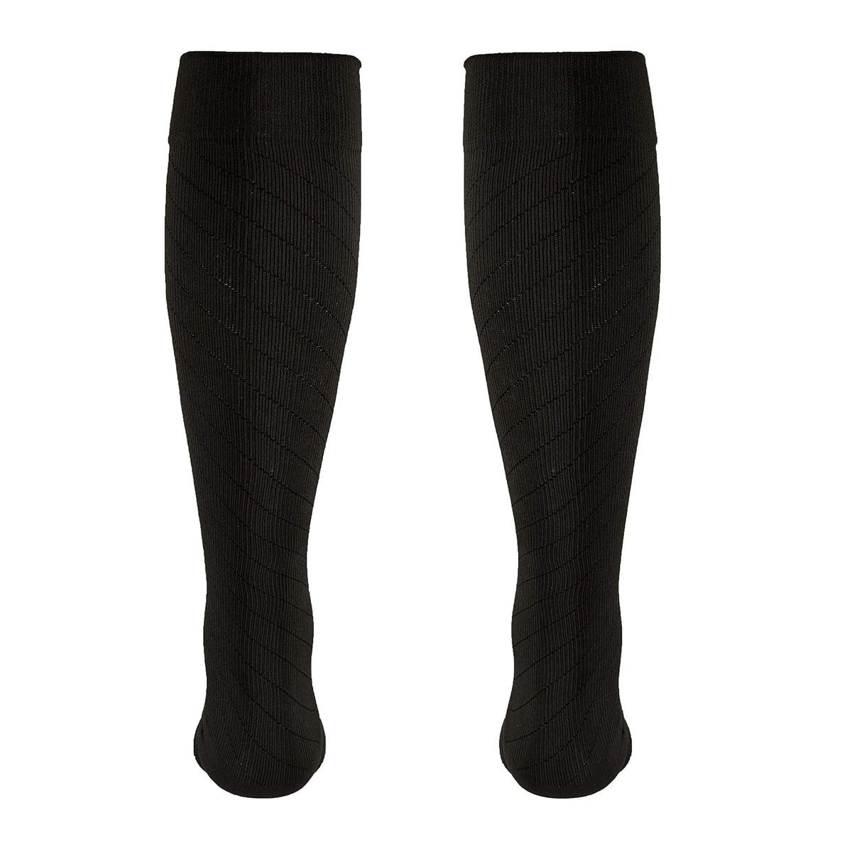 Truform Travel Compression Socks For Men And Women, 15-20 Knee High Over Calf Length Brown, Pack of 1