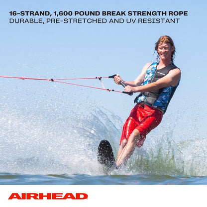 Airhead Ez Up Slalom Cuerda de Entrenamiento, Cuerda de esquí acuático para Aprendizaje, 1 sección, 75 pies