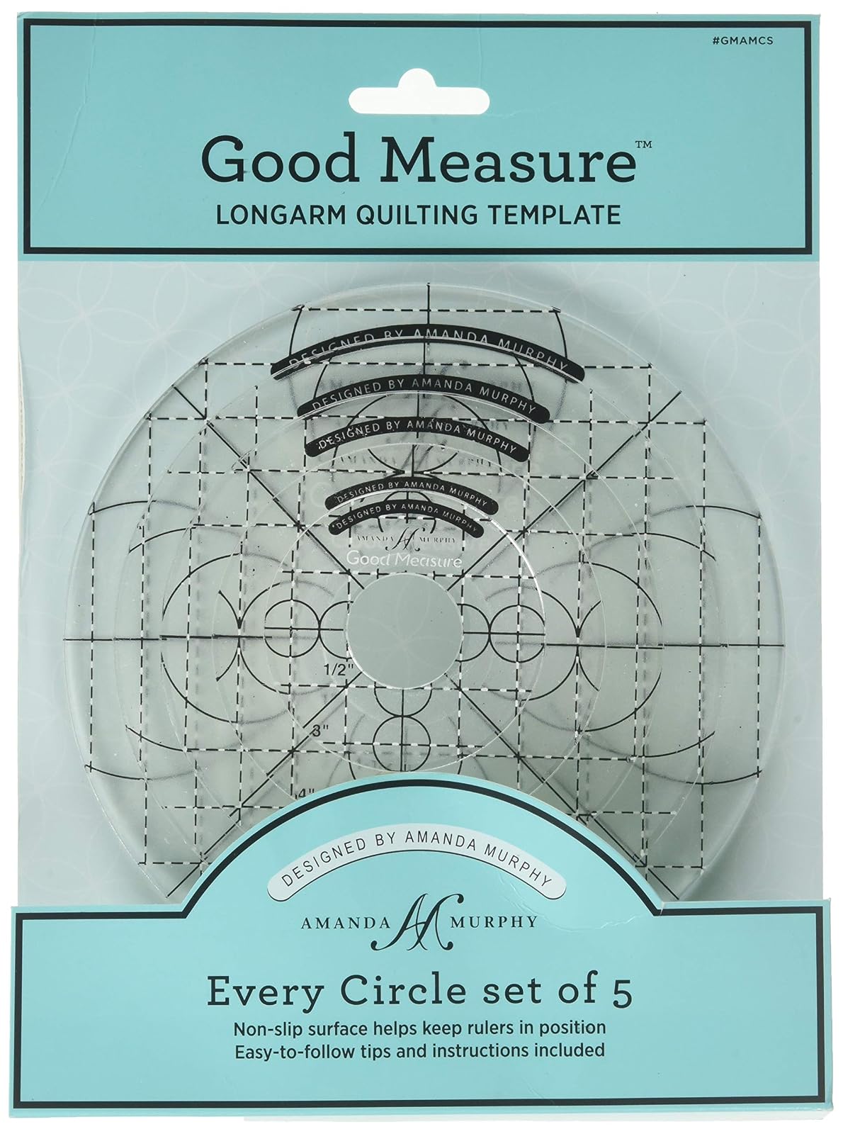 Juego de 5 reglas de Good Measure, 6 mm, de 1/4 pulgadas