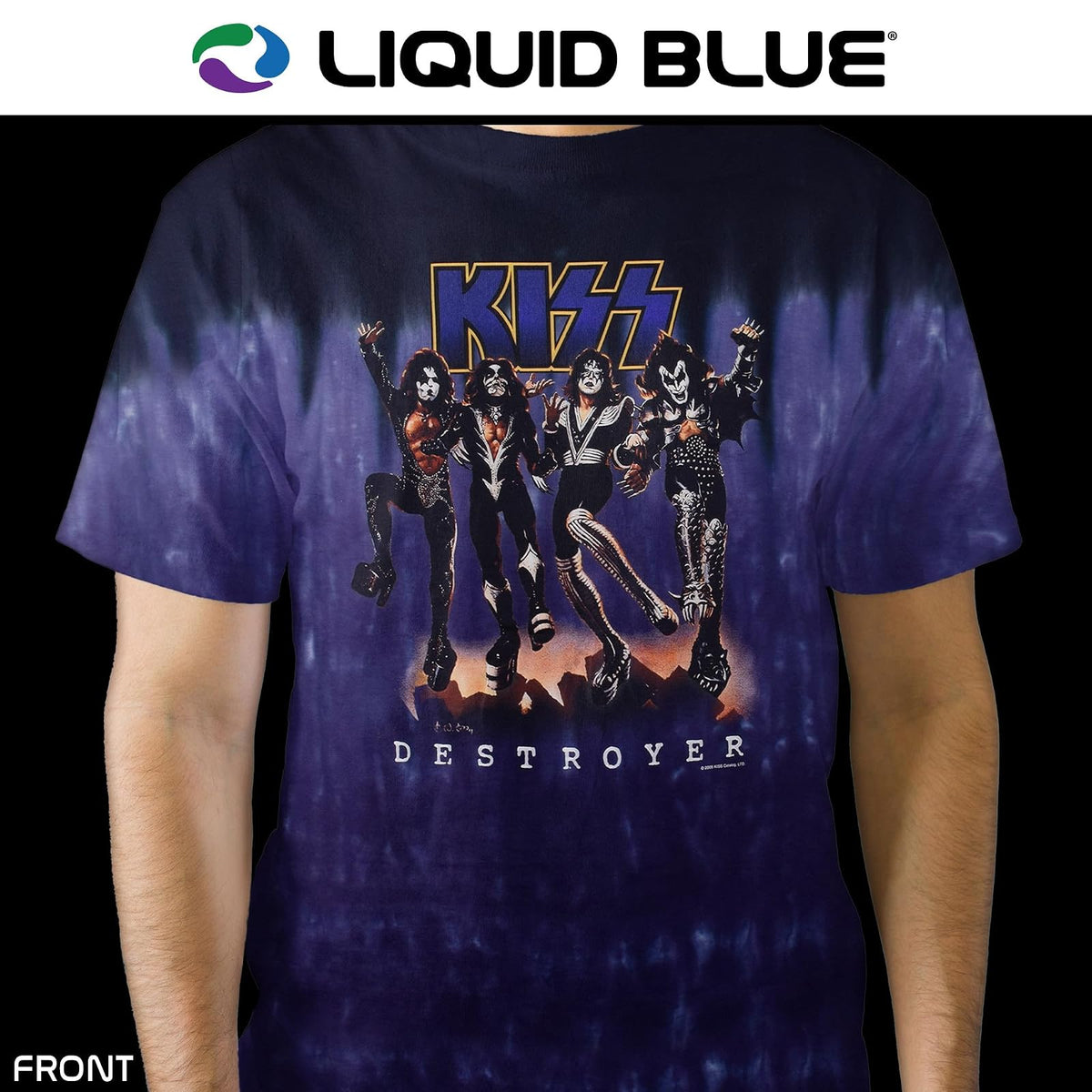 Liquid Blue Men's Kiss Destroyer Short Sleeve T-Shirt