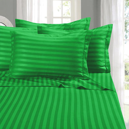 Elegant Comfort Juego de Sábanas 6 Piezas Microfibra Premium - King - Verde esmeralda