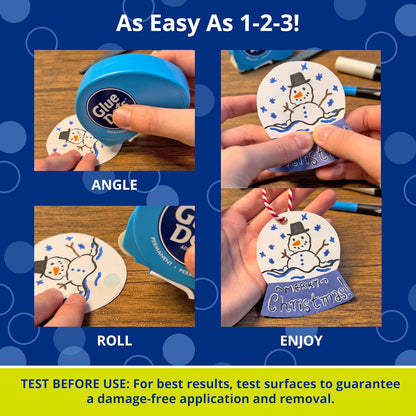 Glue Dots Dot 'n' Go Dispensador de adhesivo para pósteres, Permanente, Paquete de 6