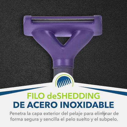 Furminator Long Hair deShedding Tool for Large Cats, Standard