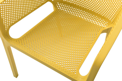 Alterego Silla de Exterior Tampico, Color Amarillo