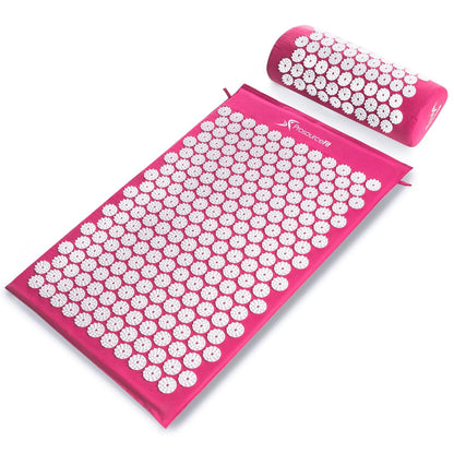 ProsourceFit Tapete de Acupresión con Almohada para Espalda y Cuello - Pink - Regular