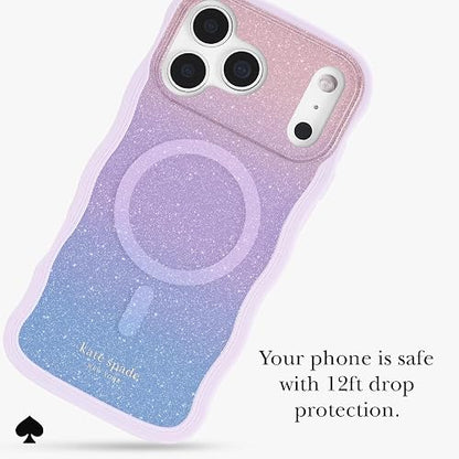 Kate Spade New York - Funda para iPhone 17 Pro MAX, Compatible con MagSafe, diseño de Purpurina ópalo