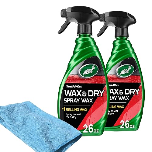 Turtle Wax 50823 - Kit de Cera y Lavado rápido y fácil, Cera y Secado (2 por Paquete), 52 FL. oz, 2 Pack