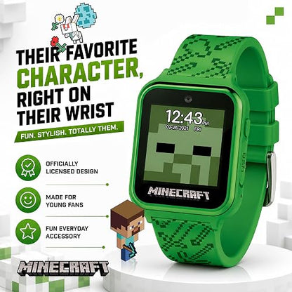 Minecraft Reloj inteligente interactivo con pantalla táctil (Modelo: MIN4045AZ)