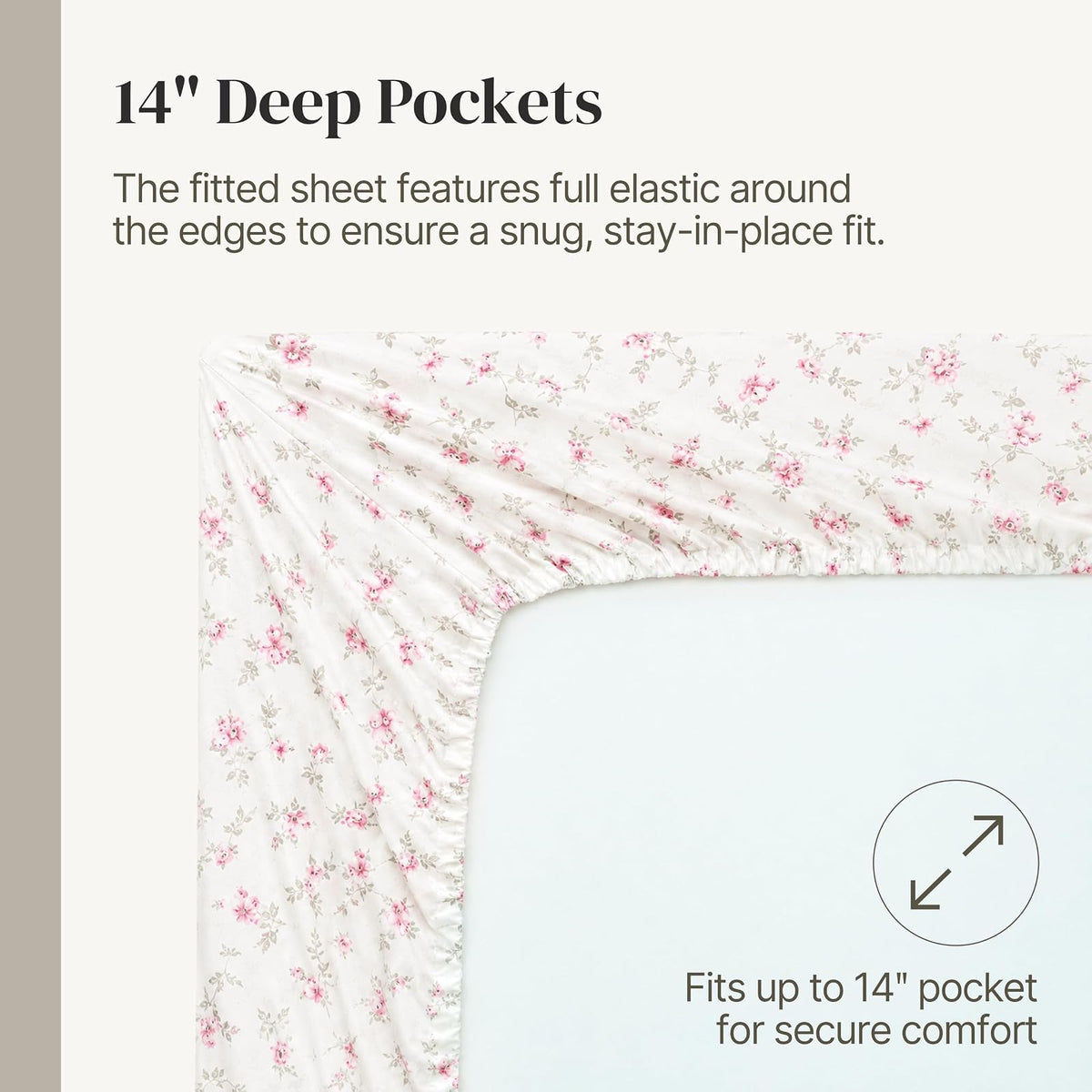 Modern Threads - Sábanas de Microfibra Suave y Sedosa sin Arrugas, lujosas sábanas de Microfibra Incluye sábana encimera, sábana Bajera con Bolsillos Profundos y Fundas de Almohada de Color Rosa