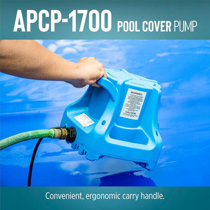 Little Giant APCP-1700 Bomba de cubierta de piscina con cable de 25 pies, azul claro, 577301
