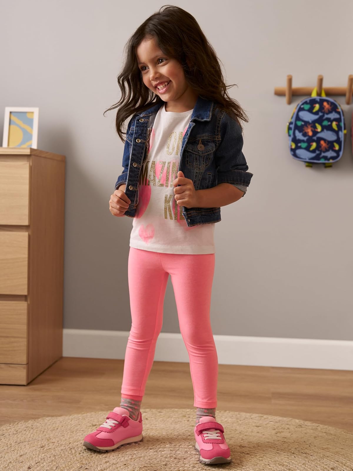 Simple Joys by Carter's Denim Jacket chamarra ligera de algodón bebés niñas