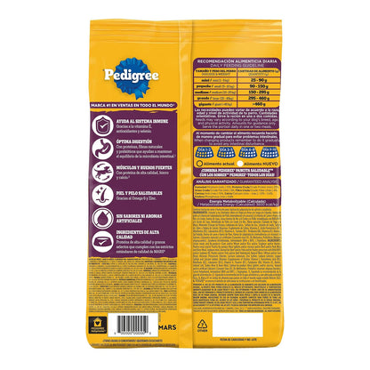 Pedigree - Pancita Saludable Croquetas para Perro Adulto, Sabor Salmón, Pavo y Zanahoria, Alimento Completo para Perro con Proteínas y Fibras Prebióticas, 10 kg